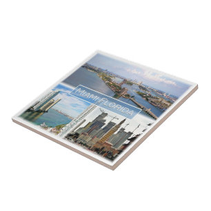 zUS039 MIAMI, FLORIDA, Mosaik, Amerika, Fliese