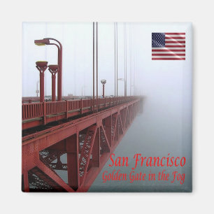 zUS070 SAN FRANCISCO, Golden Gate Bridge, Kühlschr Magnet