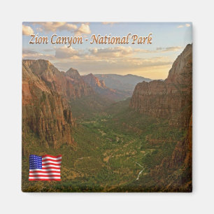 zUS117 ZION CANYON Nationalpark, Utah, Kühlschrank Magnet