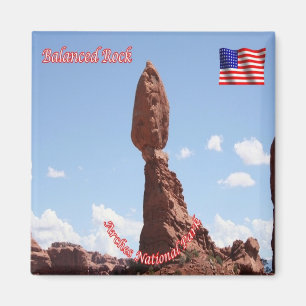 zUS163 ARCHES Nationalpark, Balanced Rock, Kühlsch Magnet