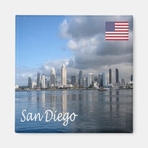 zUS203 SAN DIEGO, Skyline, Kalifornien, Kühlschran Magnet