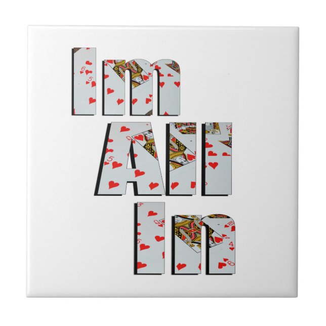 Zusagen: alle im Poker, Fliese (Vorderseite)