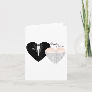 Zusammen 4 je neue Braut & Amp; Groom Wedding Karte