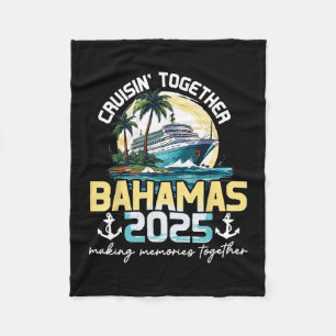 Zusammen auf Kreuzfahrt Bahamas 2025 Reise Fleecedecke
