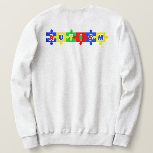 Zusammen Autismus Sweatshirt (Design Rückseite)