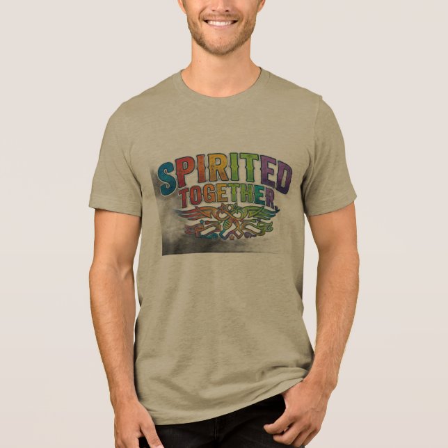 Zusammen Begeistert Tri-Blend Shirt (Vorderseite)