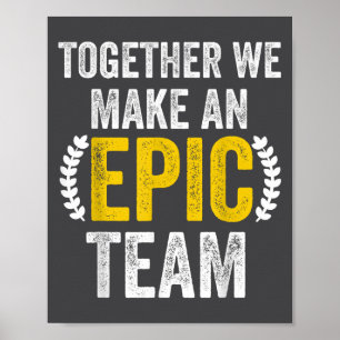 Zusammen bilden wir ein EC-Team - Tolles Team Poster