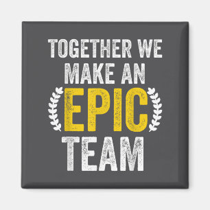 Zusammen bilden wir ein EC-Team - Tolles Team von Magnet