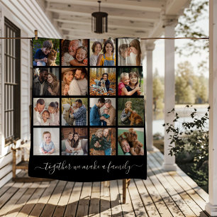 Zusammen bilden wir eine Familie Multi Bild Sherpadecke