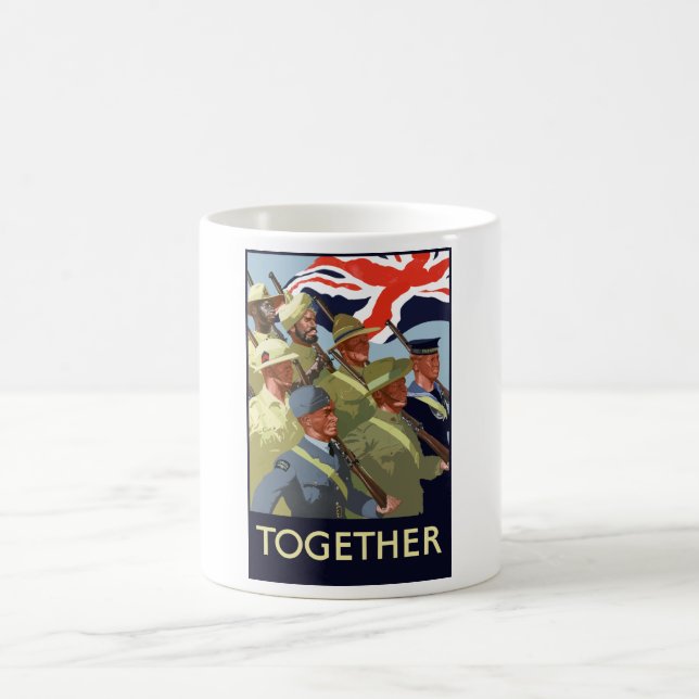 Zusammen -- Britisches Imperium WW2 Tasse (Mittel)