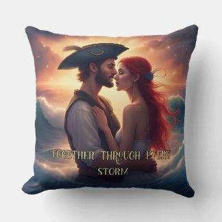 Zusammen durch jeden Sturm Romantische Piraterie Kissen