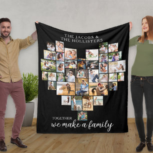 Zusammen ergeben wir eine Familie Herzförmige Coll Fleecedecke