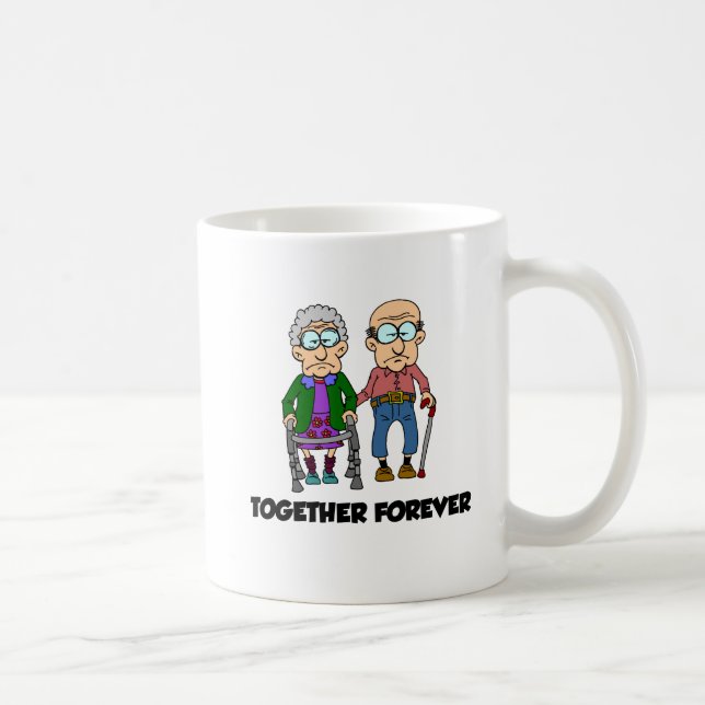 Zusammen ewig Cartoon Funny Mug Tasse (Rechts)