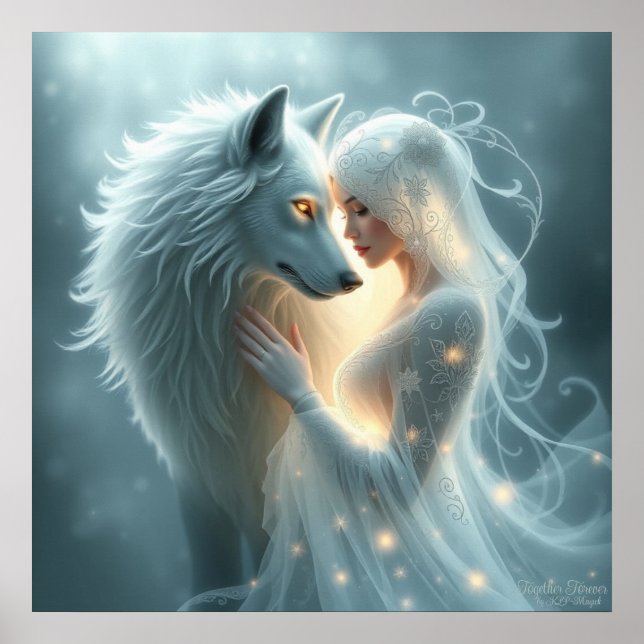 Zusammen Fantasy Digital Art Print Poster (Vorne)