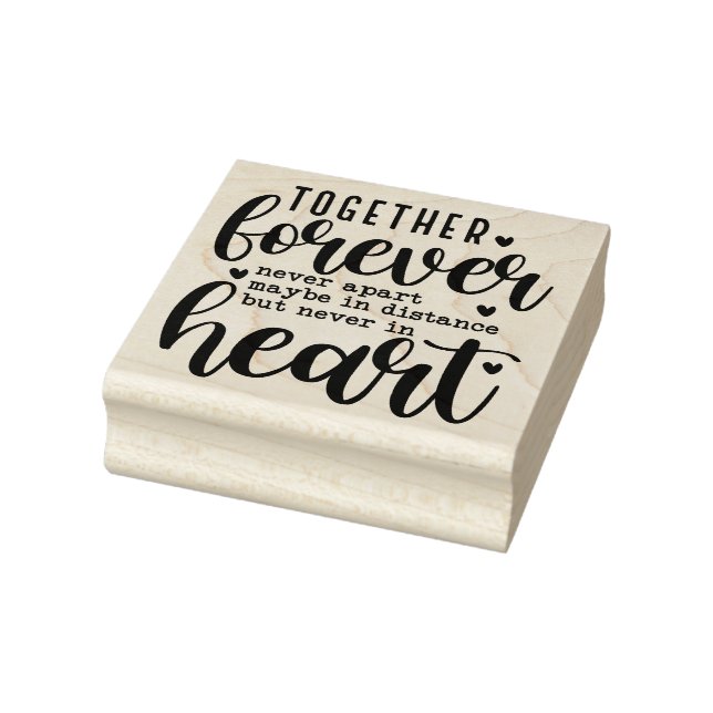 Zusammen Forever Typografie Gummistempel (Stempel)