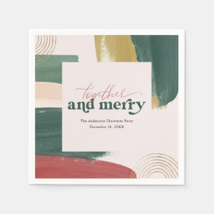 Zusammen & Fröhlich Moderne Weihnachts-Party-Ser Serviette