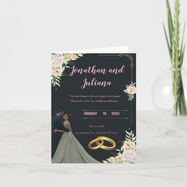 Zusammen für immer - Die Hochzeit von Sarah & Ahme Ankündigung (Vorderseite)