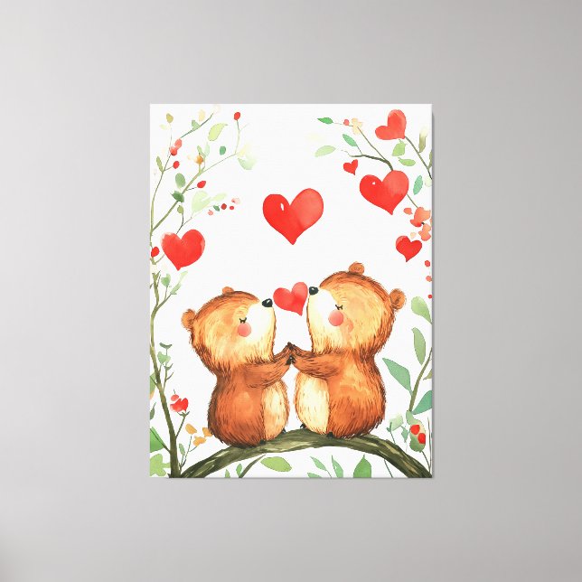 Zusammen für immer leinwanddruck (Vorderseite)