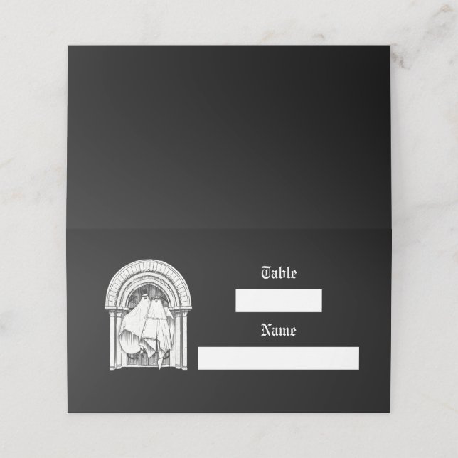 Zusammen für immer platzkarte (Außenseite Aufgefaltet)