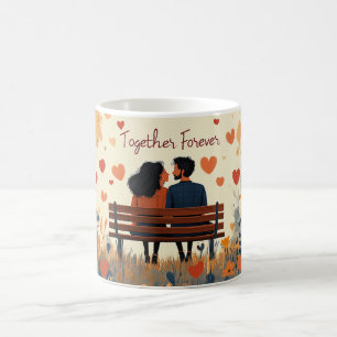 Zusammen für immer romantisches Jubiläum & Hochzei Kaffeetasse