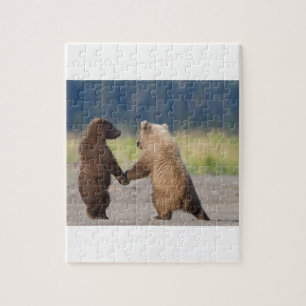 Zusammen Hand in Hand gehen Puzzle