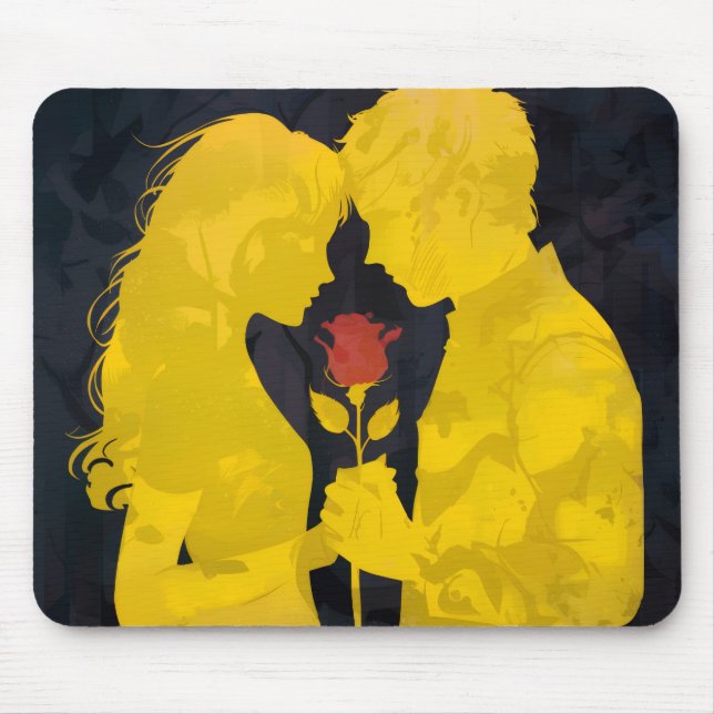 Zusammen in Liebe - Romantische Liebesillustration Mousepad (Vorne)