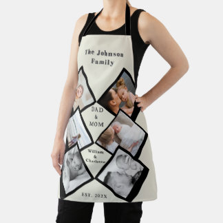 Zusammen ist alles – Familienfoto-Collage Schürze