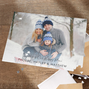 Zusammen ist unser glücklicher Ort Weihnachts Fami Puzzle