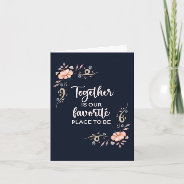 Zusammen ist unser Lieblingsplatz für Karten (Vorderseite)