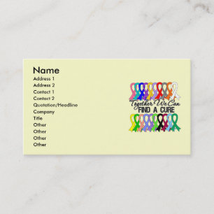 Zusammen können wir ein Heilung KREBS-BÄNDER Visitenkarte