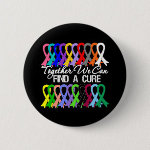 Zusammen können wir ein Heilungs-Krebs-Bänder Button
