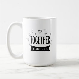 Zusammen Minimalistische Typografie Moderne Einhei Kaffeetasse