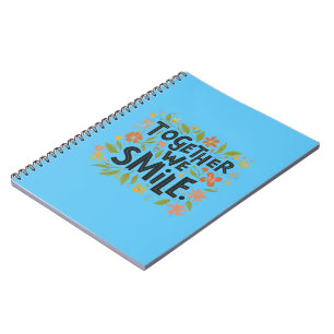 zusammen mit einem Lächeln Spiral Foto Notebook Notizblock