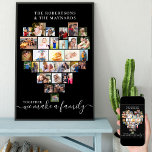 Zusammen Personalisierte Liebe Herz 29 FotoCollage Poster<br><div class="desc">Erstellen Sie Ihr eigenes personalisiertes Poster mit 29 Ihrer Lieblings-Fotos und Ihren Familiennamen(en). Die Fotovorlage ist ein Set, um eine Foto-Collage in Form einer Liebe-Herz zu erstellen und Ihre Bilder in einer Mischung aus Portrait, Landschaft und quadratischen instragramm Formaten anzuzeigen. Laden Sie Ihre Fotos, die in Reihen arbeiten, von oben...</div>