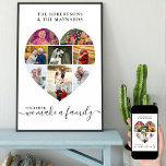 Zusammen Personalisierte Liebe Herz 9 FotoCollage Poster<br><div class="desc">Erstellen Sie Ihr eigenes personalisiertes Poster mit 9 Ihrer Lieblings-Fotos und Ihren Familiennamen(en). Die Fotovorlage ist ein Set, um eine Foto-Collage in Form eines Liebe-Herzens zu erstellen und Ihre Bilder in einer Mischung aus Portrait und Landschaftsformat anzuzeigen. Laden Sie Ihre Fotos, die in Reihen arbeiten, von oben nach unten hoch....</div>
