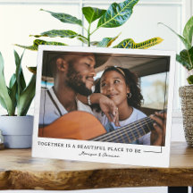 Zusammen | Personalisierte Paare Foto Plaque