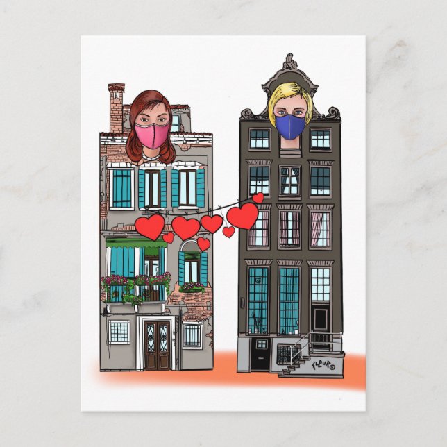 "Zusammen" Postkarte (Vorderseite)