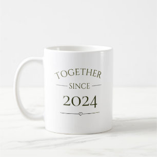 Zusammen seit Personalisiertem Jahr Kaffeetasse
