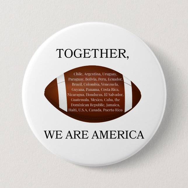 Zusammen sind wir Amerika  Button (Vorderseite)