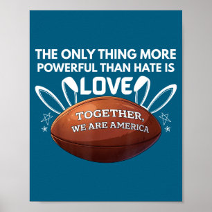 Zusammen sind wir Amerika lustiger Spruch Liebe Poster