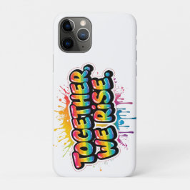 Zusammen steigen wir auf Regenbogen-Zitat-Design Case-Mate iPhone Hülle