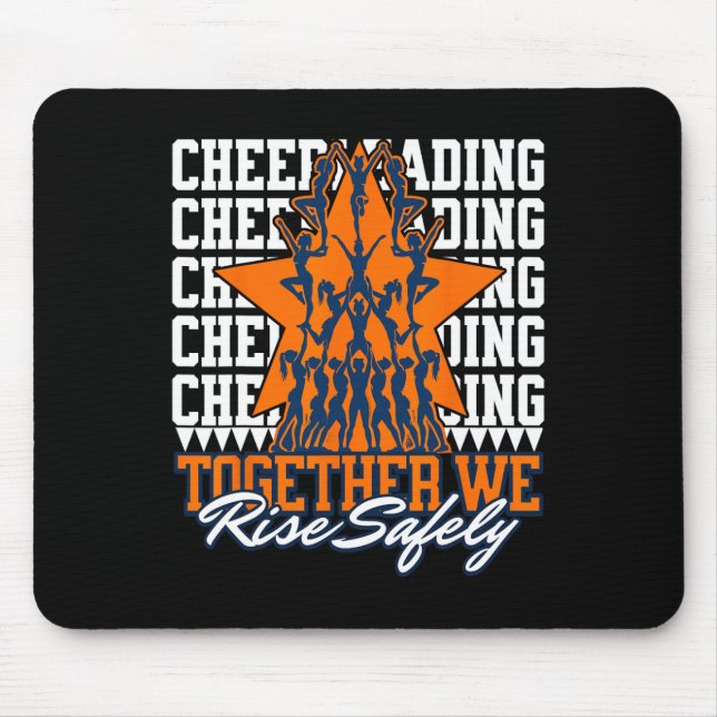 Zusammen steigen wir sicher auf - Cheerleading-Sic Mousepad (Vorne)