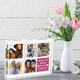 Zusammen unsere komischen Seiten zeigen, BFF Benut Fotoblock