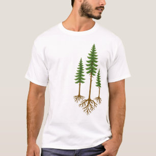"Zusammen verwurzelt: Wald Familie T-Shirt