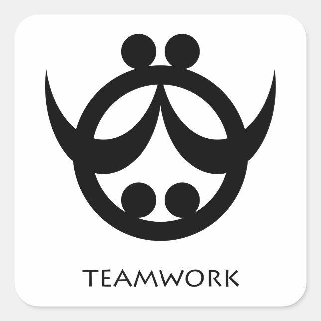 Zusammenarbeit Adinkra Symbol Aufkleber (Vorderseite)