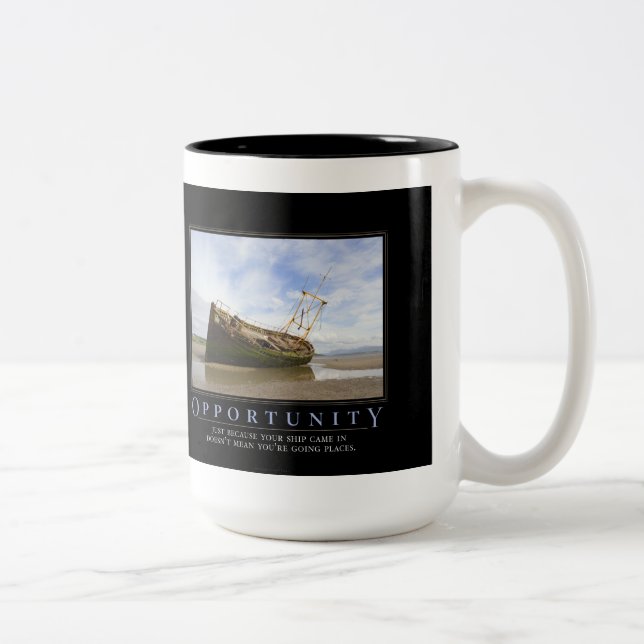 Zusammenarbeit Demotivational Tasse (Rechts)