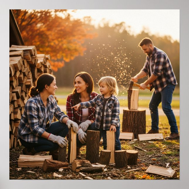 Zusammenarbeit mit Stack Wood Poster (Vorne)