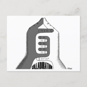 Zusammenarbeit Postkarte
