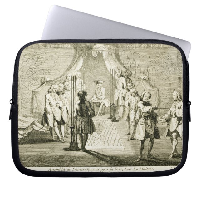 Zusammenbau der freien Maurer für die Einführung Laptopschutzhülle (Vorderseite)