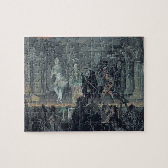 Zusammenbau der freien Maurer vor der Einführung Puzzle (Horizontal)